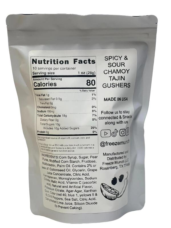 Spicy & Sour Chamoy Tajin Viral Gushers Enchilados Gummy Tangy Chamoy Flavor Chili Candy Bonbon Snack Dulce