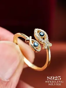 Elegant Silver Color Zircon Ring, Adjustable Design for Daily Wear & Special Occasions, Perfect Gift for Women