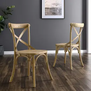 Modway Gear Dining Side Chair in Natural