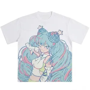 Hatsune Miku Miku Expo Portrait Anime T-Shirt =, Vocaloid Idol Graphic Tee, Cute Kawaii Concert Style Shirt for Men Women Unisex, Japanese Streetwear S-3XL