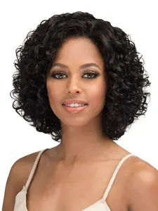 16 Inch Short Curly Wigs for Women, Kinky Curly Wig, Gorgeous Fluffy Wigs without Bangs, Synthetic Full Machine Wigs for Party, Daily Use