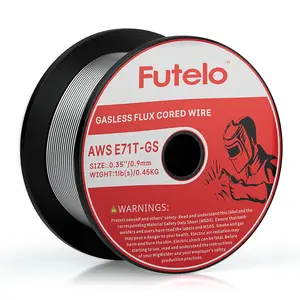 Futelo E71T-GS Gasless Flux Core Welding Wire 1LB Spool .035" Diameter Self-shielded Mild Carbon Steel MIG Welding Wire