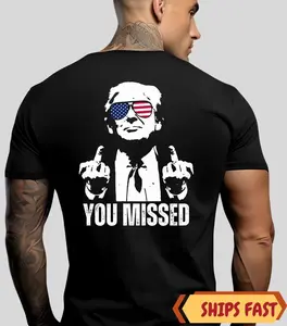 Trumpp T-Shirt You Missed Trumpp Shirt 2 Side Assassination Attempt Trumpp Tee Cowboy Trumpp Presidential Election Stand With Trumpp Trumpp 2024, T-Shirt, Sweatshirt, Hoodie, Gift for woman, Gift for man, Gift for fan