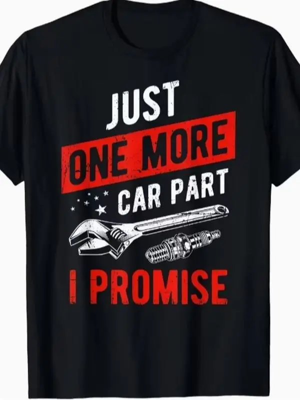 Men's Unisex Mechanic Enthusiast 100% Cotton T-Shirt - Focused on 1 Car Part Design