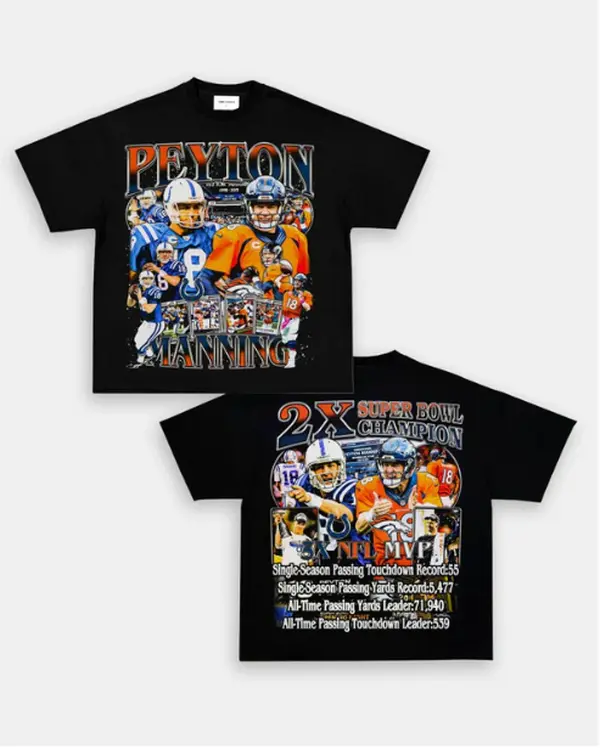 PEYTON MANNING 2 TEE, Retro Football Shirt ,Football Shirt Christmas Gift Unisex, Football 90s Vintage Fan Gift,football American Graphic Vintage, Gift For women And Man Unisex T-shirt