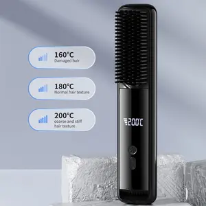 Professional Cold Wind Hair Straightener, Three-Stage Temperature Control, Dual Use Curling Iron, Home Salon Quality, Women's Gift, Straightener Comb