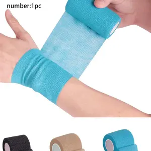 Colorful Elastic Bandage Roll, Self-Adhesive Compression Wrap, Adjustable Sports Knee Support, Ideal for Athletic Performance, Elastic Athletic Tape