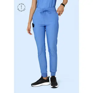 High Waisted Joggers Heather Blue
