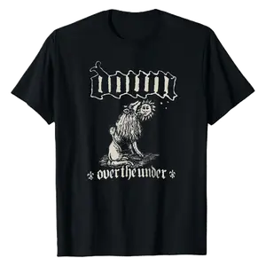 Down Band Short Sleeve Basic Reprint Black Men's T-Shirt Sweatshirt, Unisex Cotton Fabric, Gift For Fan
