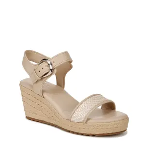 Naturalizer Womens Stella Open Toe Wedge Sandal Espadrille Wedge Sandal - Various Widths Available