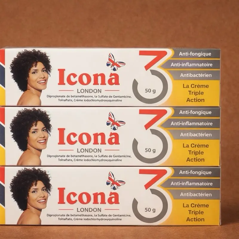 Icona London 3 triple action cream for face and body 50g Icona London 3 triple action cream for face and body 50g
