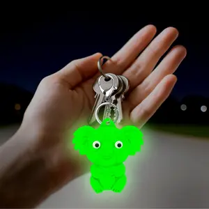 Koala Night Glow Keychain Charm, Cute Koala Design, Perfect Gift for Animal Lovers, Durable and Stylish Accessory, Keychain Kawaii