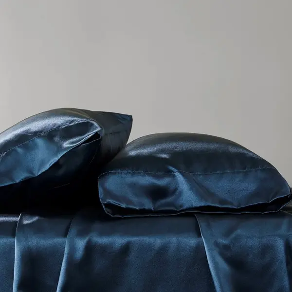 Madison Park Satin Luxury Wrinkle-Free High-Luster and Silk Standard 2 PC Pillowcases 1