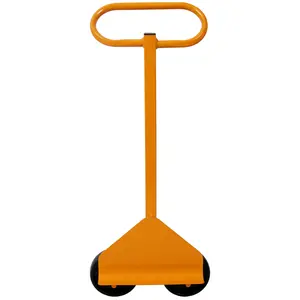 Portable Drywall Dolly Cart with Wheels, 220lbs Load Capacity, Lightweight Heavy-Duty Material Handling Tool for Drywall Boards, Construction Materials (Yellow)