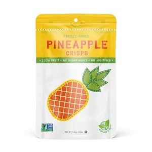 Nature’s Turn Freeze-Dried Pineapple Crisps - 100% Real Pineapple, No Sugar Added, Non-GMO, Gluten-Free, Vegan, Vitamin C & Fiber, Perfect for School Lunches & On-the-Go Snacks
