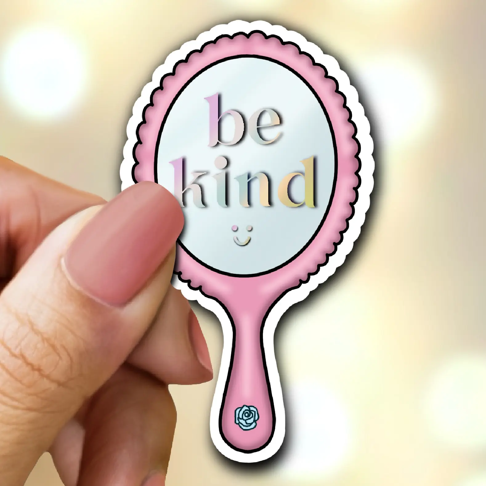Self Love Mirror Sticker | Be Kind Sticker