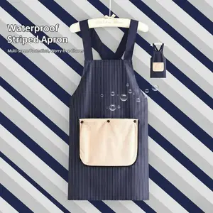 Unisex Cross-Back Apron with Pockets and Towel, Ideal for Cooking, BBQ, Painting, Cleaning, Gardening, Kitchen Cooking Aprons