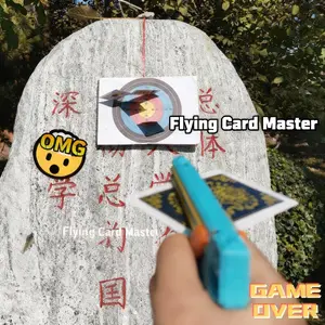 The Phantom Card Gun can accurately hit targets at a range of 20 meters.