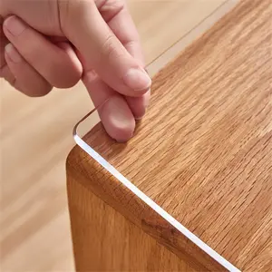 1.5Mm commercial kitchen mat, oil-resistant and blood-resistant washable design, high-pressure water gun washing without degumming oil-proof plastic square transparent sheet transparent pvc table protector