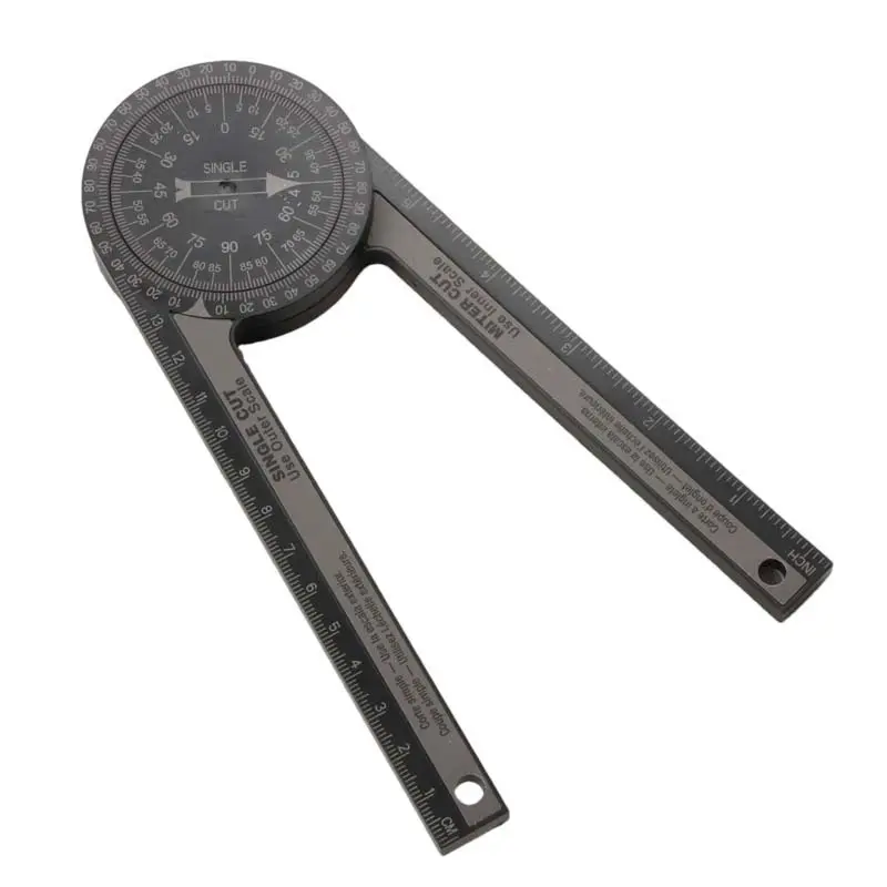 Plastic oblique angle saw protractor, 360 degree horizontal angle oblique angle detector, suitable for angle detectors in carpenters, finishing work, and the construction industry, Construction Tools, Carpentry