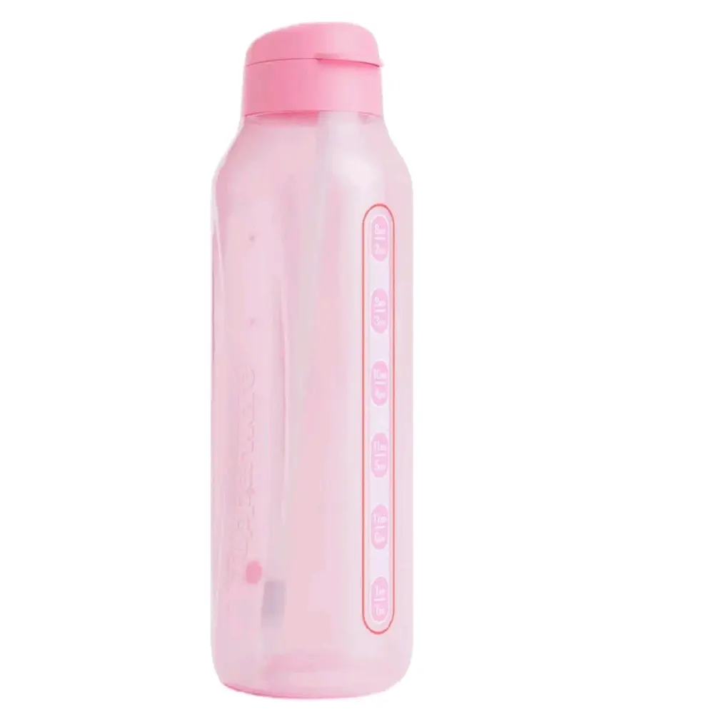 Aquavibe Pink  Water Bottle 1.2L W Straw - Reusable Water Bottle for Daily Use