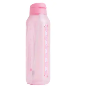 Aquavibe Pink  Water Bottle 1.2L W Straw - Reusable Water Bottle for Daily Use