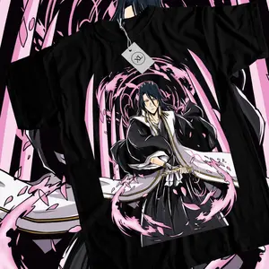 Byakuya Kuchiki T-Shirt Bleach Shirt Manga Strip Anime Graphic Tee All Size
