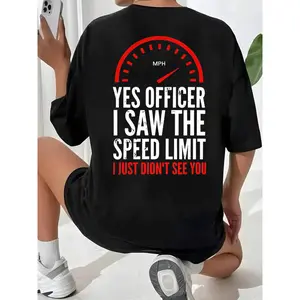 Officer I saw the restriction sign but I didn't see you alphabet print men's hooded sweatshirt, the new spring, autumn and winter print hoodie top loose fit Casual Long Sleeve