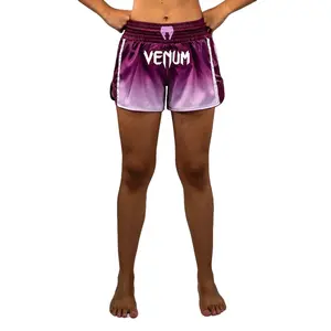 Venum Iris Muay Thai Shorts - Plum/white
