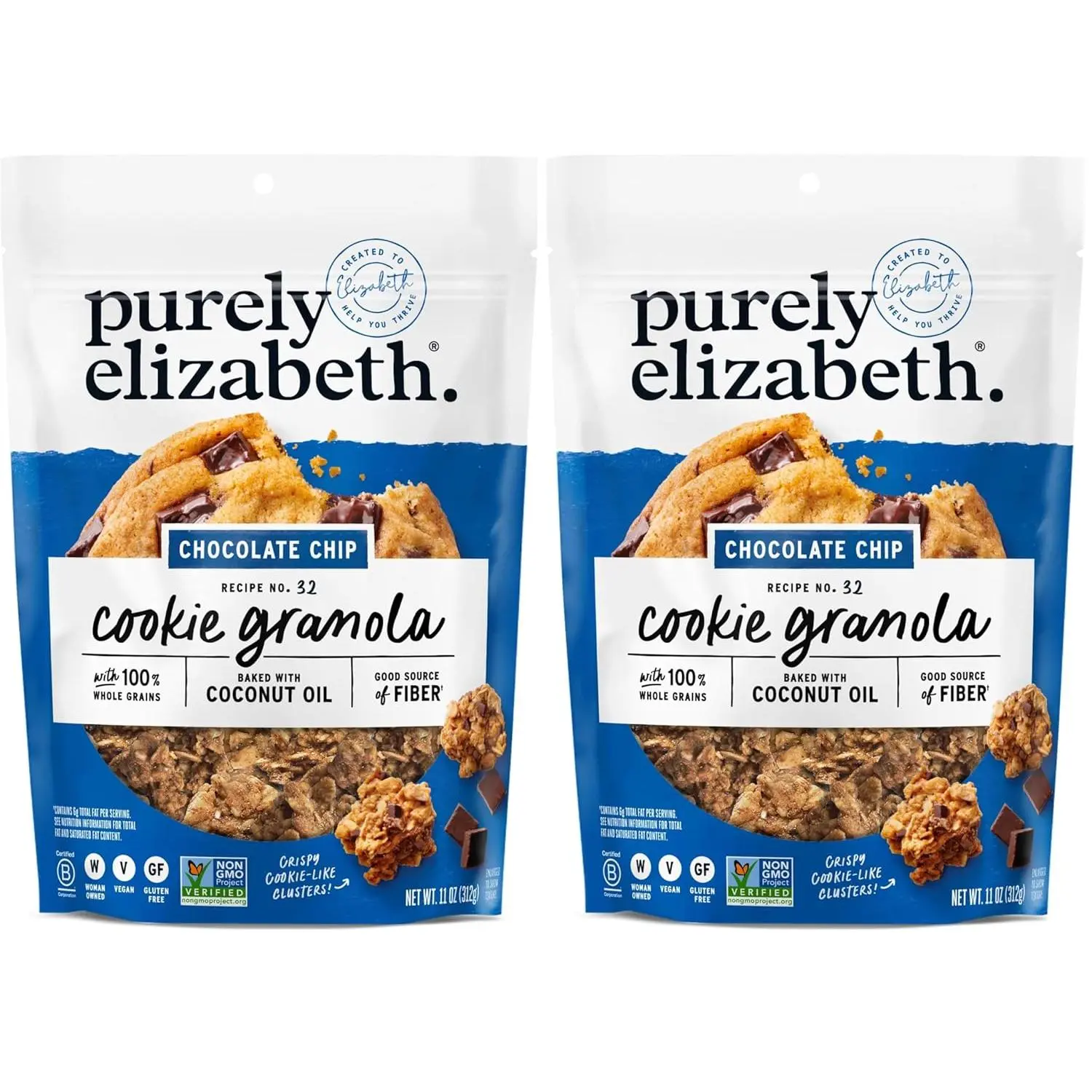 Purely Elizabeth, Cookie Granola Double Chocolate, 11 Ounce