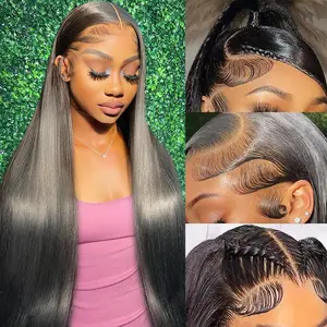 Straight Lace Front Wigs Human Hair 13x6 Hd Lace Frontal Wig 13x4 Bone Straight Human Hair Wigs For Black Women 150% Density