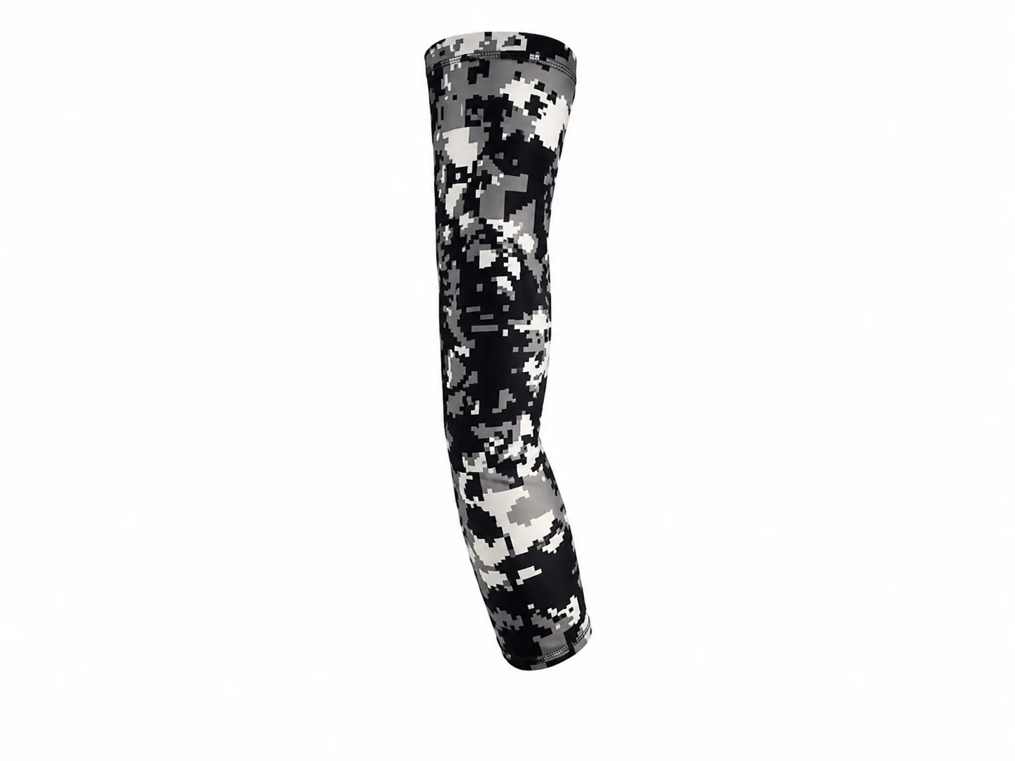 Digital Camo Compression Arm Sleeve - Black, Gray, White - Adult Sizes, UV Protection - for Sports, Gym
