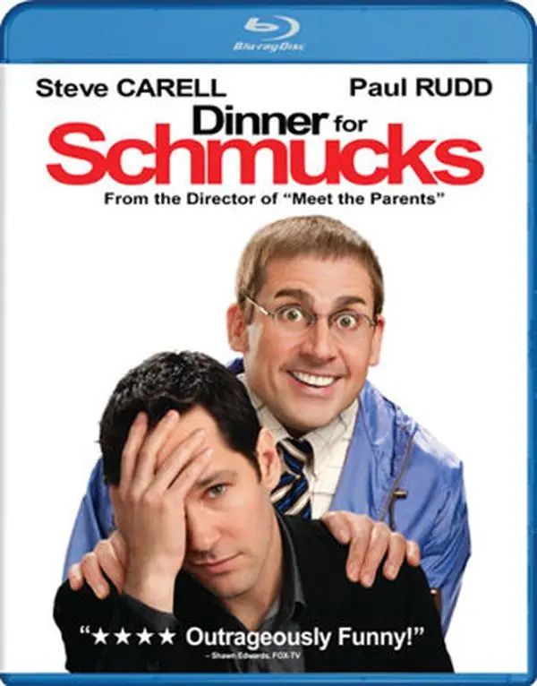 USED Literature Book - Dinner for Schmucks (Blu-ray Tie-In) - English Comedy Feat. Barry, Paul Rudd, Eccentric Characters & Feast-Themed Humor