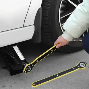 2 in 1 Labor-saving Auto Jack Ratchet Wrench, Car Jack and Lug Wrench, Handle Scissor Jack for Motorcycle, Car, SUV and Other Vehicles, Adjustable Socket Wrench