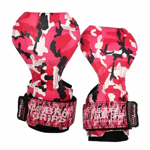 Cobra Grips FIT PINK CAMO Rubber - Perfect Fit for Your Grip Needs Alternative Power Lifting Hooks for Deadlifts