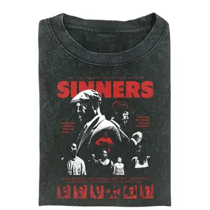 Sinners Movie T-shirt, Ryan Coogler Directed Film Shirt, Graphic Movie Poster Tee, Unisex Sinners Shirt, Vintage Horror Movie Apparel, Film-Inspired T-shirt, Gift for Movie Fans