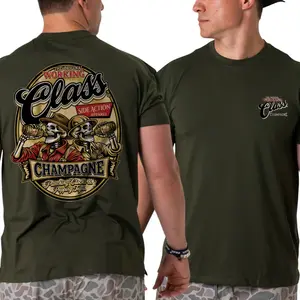 Working Class Champagne Skull Shirt Funny Blue Collar Graphic Tee Vintage Work Humor T Shirt Casual Drinking Style Cotton Apparel, working class shirt, skull drinking tee, blue collar humor shirt, funny work tee, champagne joke shirt