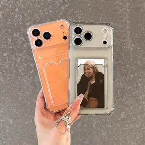 Card bag design, can hold photos  Phone Cases for iPhone17 Air 16 15 14 13 12 11 Pro Max Plus Protection Protector,Decorative Phone Protector Cover,Casing,stain-resistant,Phone Accessories