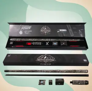 EVO Gemstone Maxbing Edition - Nightglow Pool Cue | Glassfiber Shaft, Carbon+Glass Butt, 12.5mm EVO Tip | Complete Player Kit with 4 in Extension, Time Tip, Glove & Chalk