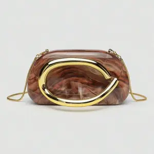 Acrylic Clutch Bag with Chain, Comfortable And Fashionable, Stylish Handbag, Personalized Gift Choice, Accessory Fashionable Style Crossbody Bag Suitable for All Occasions, Affordable Luxury Feel, Rebellious Party Bag, Ideal for Valentine's Day