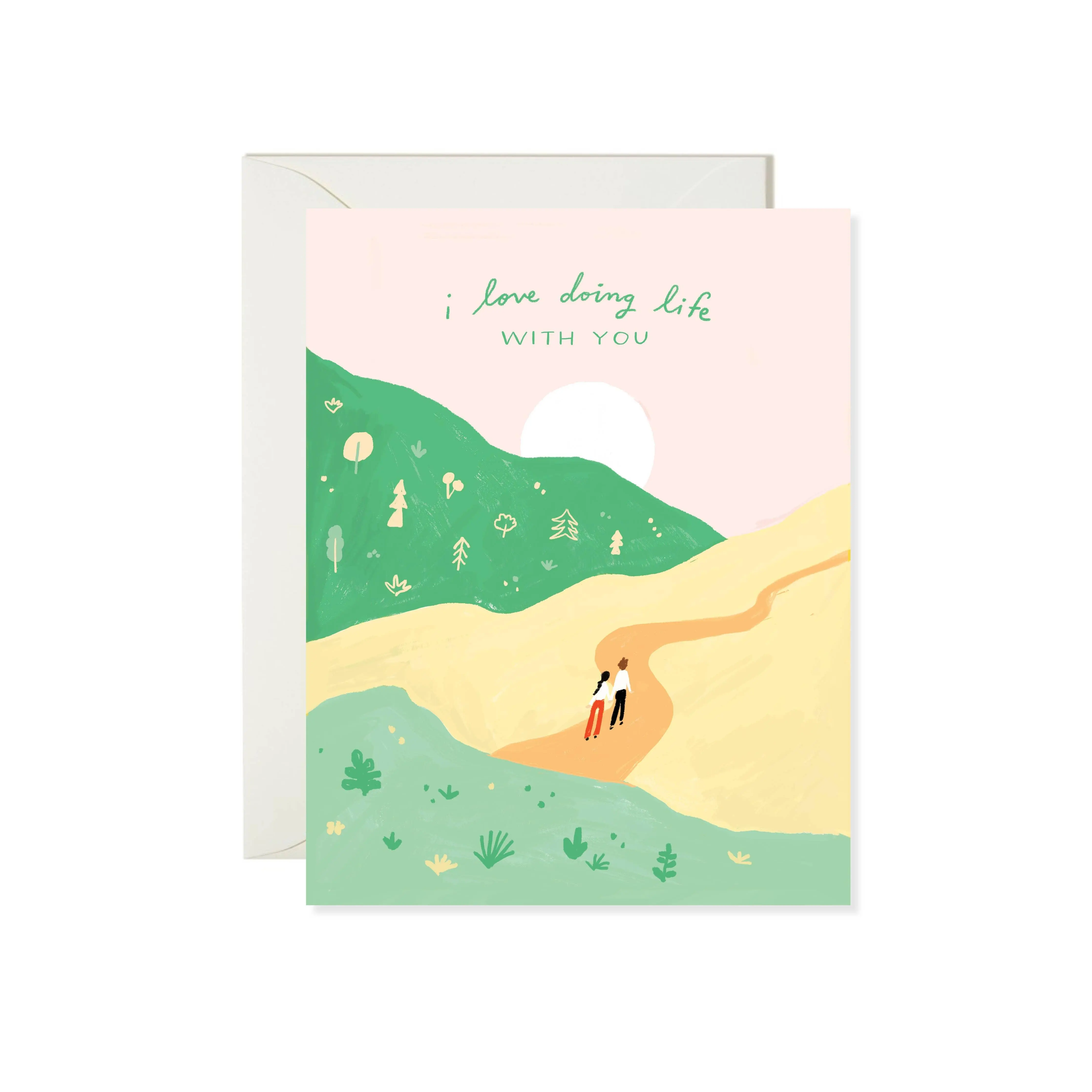 "I love doing life with you" – Romantic Greeting Card