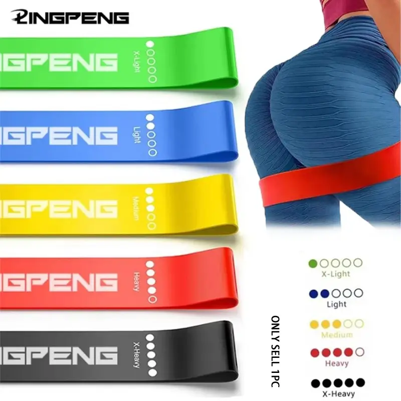 Different Resistance Bands Yoga Band Fitness Exercise Training Hip Tension Band Leg Squat Workout Bands For Legs Dance Elastic Loop Stretch Band Workout Band Home Workout Equipment