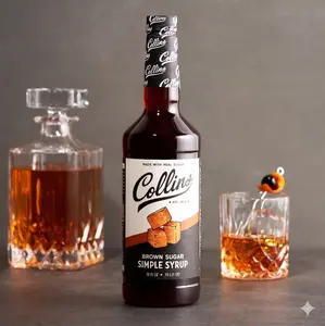 Brown Sugar Simple Syrup 32 oz - Perfect for Cocktails, Coffee, Baking & Desserts, Home Bar Essentials, Rich Sweetness in a Bottle