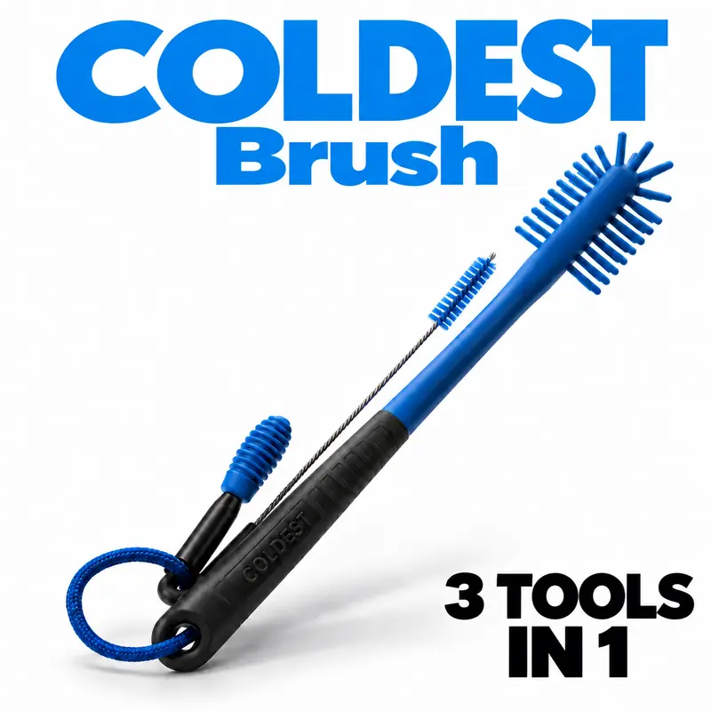 The Coldest Water Bottle Brush: 3 Tools in 1