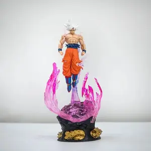 25cm/9.8inches Ball Anime Character Goku Ultra Luminous Super Saiyan PVC Action Figure Figurine Model Collection Toy Gift