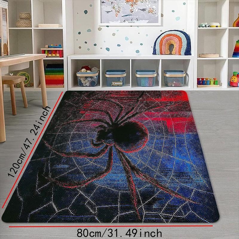 Spider-Man Dark Web Entrance Mat, Durable High-End Printed Door Mat, Living Room Decorative Rug, Suitable for Bedroom, Bathroom, Kitchen, Laundry Room