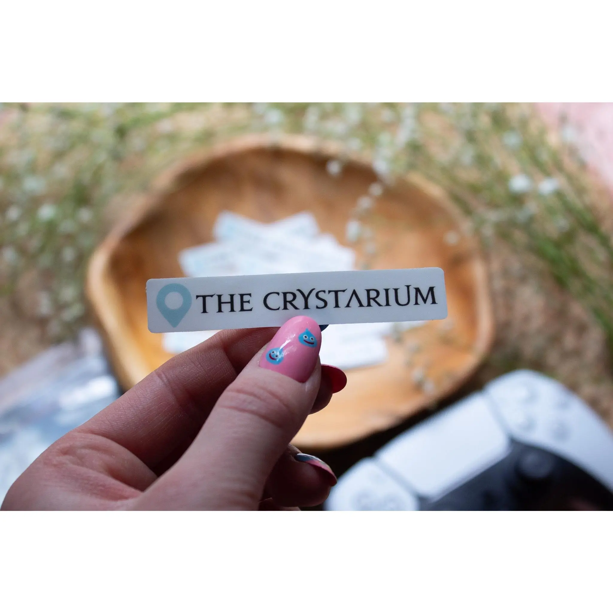 Final Fantasy XIV The Crystarium Location Tag Waterproof Vinyl Sticker | Matte Finish | 0.5" x 3"