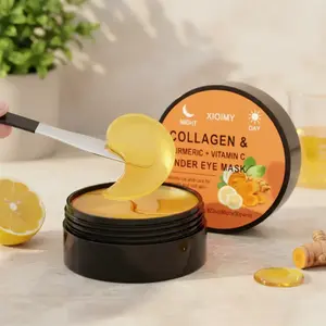 60pcs Collagen Turmeric & Vitamin C Eye Mask, Intense Moisture, Brightening, Firming, Anti-Wrinkle, Suitable All Skin Types, Under Eye Patches