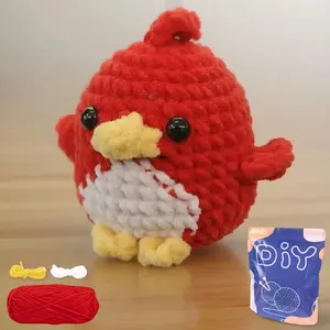 Crochet Set 1PC Angry Bird DIY Crochet Hook Set with Instruction Manual and Video Teaching(Accessories In Random Color)