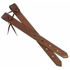 Weaver Leather 1-3/4" Doubled and Stitched Skirting Leather Back Cinch Billets - Honey, Pair